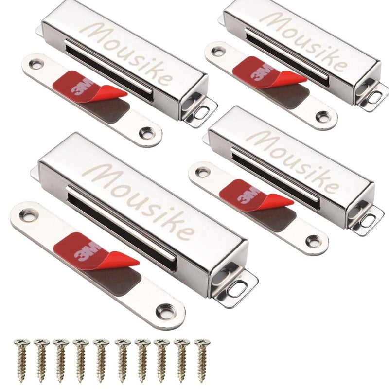 Mousike Magnetic Door Catchï¼Œ70lb Stainless Steel Cabinet Door Magnets with Strong Magnetic for Kitchen Cupboard Wardrobe Closet Cabinet Door Drawer Latch - Image 1